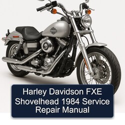 1984 Harley Davidson FXE Shovelhead Service Repair Workshop Manual PDF