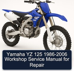 1986-2006 Yamaha YZ Models 125 Service Repair Workshop Manual PDF