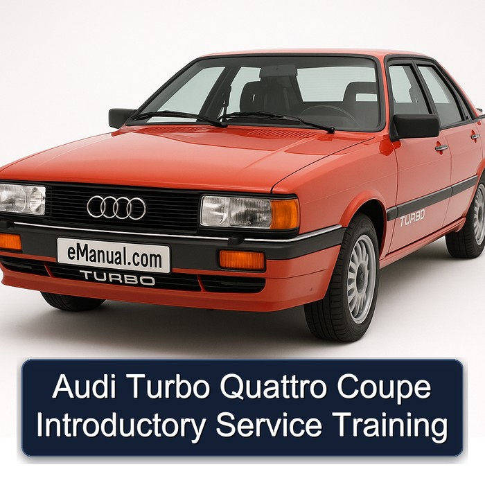 Audi Turbo Quattro Coupe Introductory Training Service Repair Workshop Manual PDF