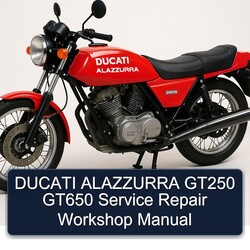 Ducati Alazzurra GT250 GT650 Service Repair Workshop Manual PDF