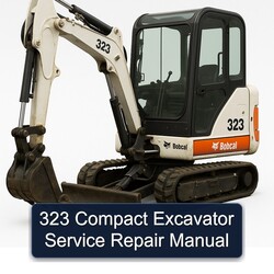323 Compact Excavator Service Repair Workshop Manual PDF