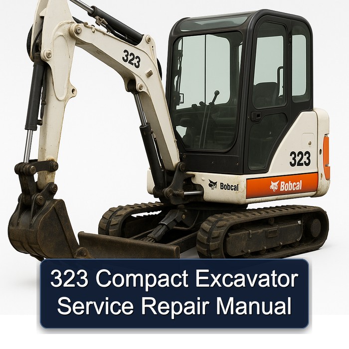 323 Compact Excavator Service Repair Workshop Manual PDF