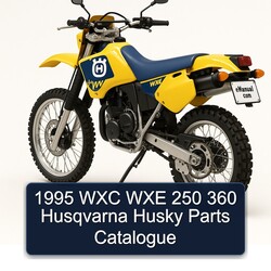 1995 Husqvarna WXC Models WXE 250 360 Husky Parts Catalog PDF