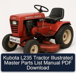 Kubota L235 Tractor Illustrated Master Parts Catalog PDF