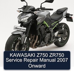 2007 Kawasaki Z Series Z750 ZR750 Onward Service Repair Workshop Manual PDF