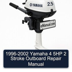 1996-2002 Yamaha 4 5HP 2 Stroke Outboard Service Repair Workshop Manual PDF