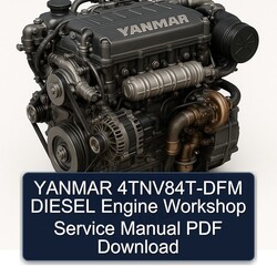 Yanmar 2 V Series 4tnv84t-dfm Diesel Engine Service Repair Workshop Manual PDF