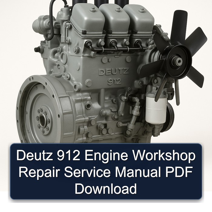 Deutz 912 Engine Service Repair Workshop Manual PDF