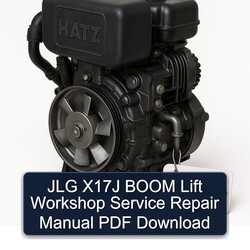 Hatz 1B Series JLG X17J Boom Lift Service Repair Workshop Manual PDF