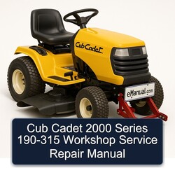 2000 Cub Cadet Series 190-315 Service Repair Workshop Manual PDF