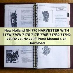 New Holland NH 770 Harvester 717W 770W 717S 717R 770R 717r2 717n2 770r2 770n2 770E Parts 4 78 Catalog PDF