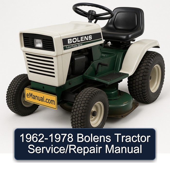 1962-1978 Bolens Tractor Service Repair Workshop Manual PDF