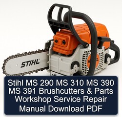 Stihl MS 290 310 390 391 Brushcutters Parts Service Repair Workshop Manual PDF