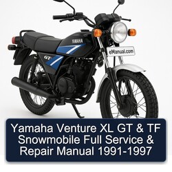 1991-1997 Yamaha Venture XL GT TF Snowmobile Service Repair Workshop Manual PDF