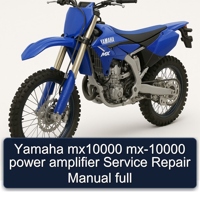 Yamaha MX Models MX10000 MX-10000 Power Amplifier Service Repair Workshop Manual PDF