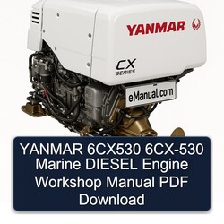 Yanmar 6cx530 6CX-530 Marine Diesel Engine Service Repair Workshop Manual PDF