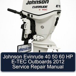 2012 Johnson Evinrude 40 50 60 HP E-TEC Outboards Service Repair Workshop Manual PDF