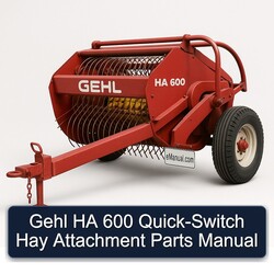 Gehl HA 600 Quick-switch Hay Attachment Parts Catalog PDF