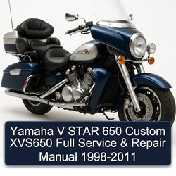 1998-2011 Yamaha Royal Star Venture V 650 Custom XVS650 Service Repair Workshop Manual PDF