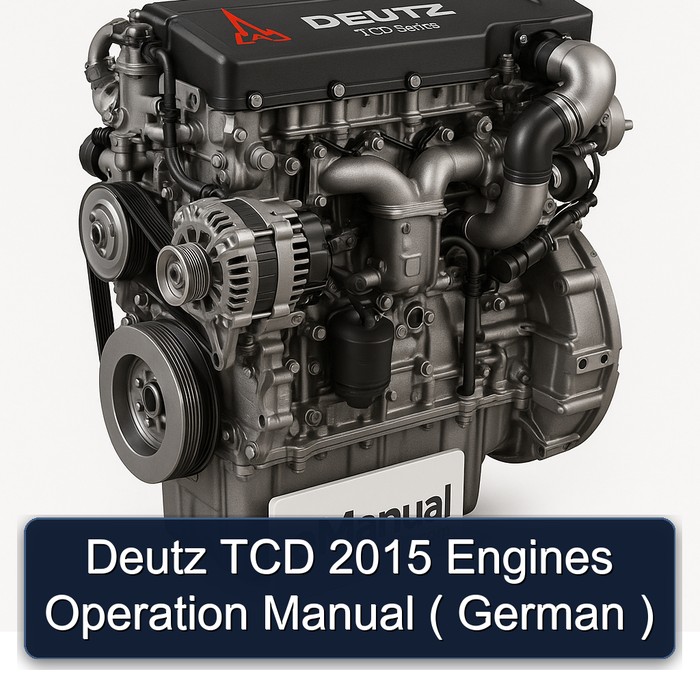 2015 Deutz TCD Series Engines Operation ( German ) Service Repair Workshop Manual PDF