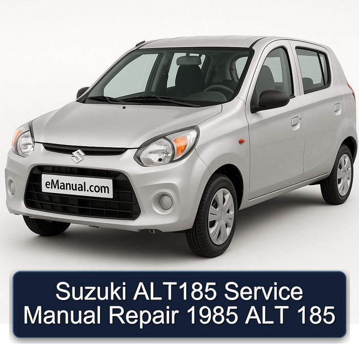 1985 Suzuki ALT Models ALT185 185 Service Repair Workshop Manual PDF