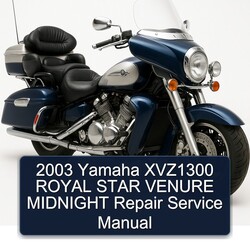 2003 Yamaha Royal Star Venture XVZ1300 Venure Midnight Service Repair Workshop Manual PDF