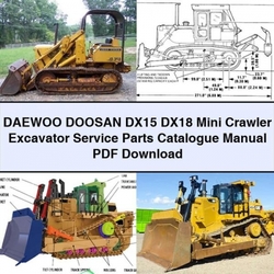 Daewoo Doosan DX15 DX18 Mini Crawler Excavator Parts Catalog PDF