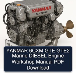 Yanmar 6CXM GTE GTE2 Marine Diesel Engine Service Repair Workshop Manual PDF