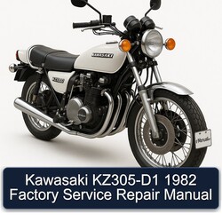 1982 Kawasaki KZ Series KZ305-D1 Service Repair Workshop Manual PDF