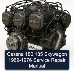 1969-1976 Continental O 470 Series Cessna 180 185 Skywagon Service Repair Workshop Manual PDF