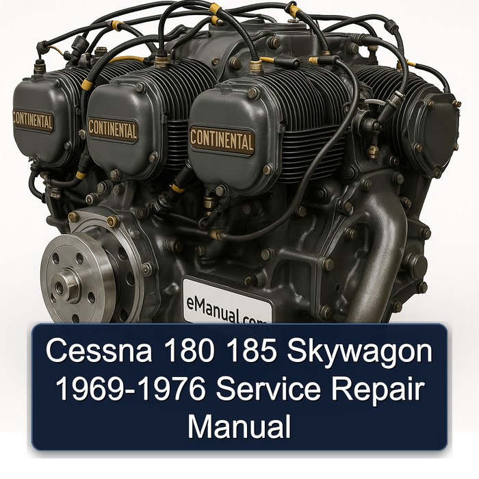 1969-1976 Continental O 470 Series Cessna 180 185 Skywagon Service Repair Workshop Manual PDF