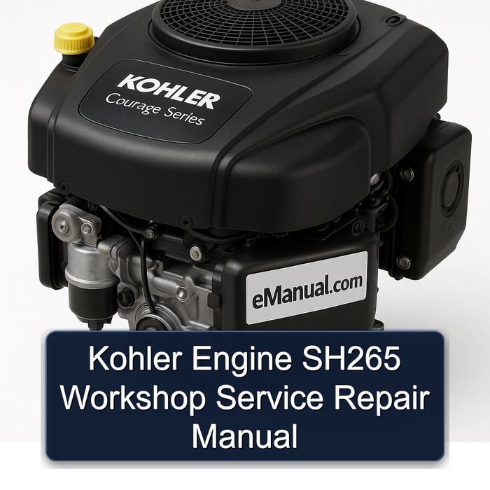 Kohler Courage Series Engine SH265 Service Repair Workshop Manual PDF