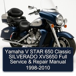 1998-2010 Aprilia Classic Yamaha V Star 650 Silverado XVS650 Service Repair Workshop Manual PDF