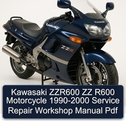 1990-2000 Kawasaki ZZR600 ZZ R600 Motorcycle Service Repair Workshop Manual PDF