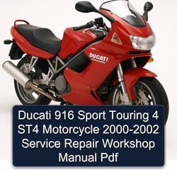 2000-2002 Ducati 916 Sport Touring 4 ST4 Motorcycle Service Repair Workshop Manual PDF