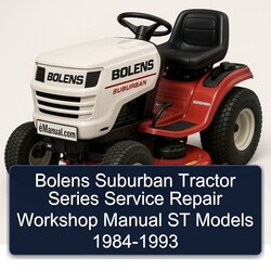 1984-1993 Bolens Suburban Tractor Series ST Models Service Repair Workshop Manual PDF