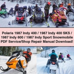 1987 Polaris Indy 400 / SKS 600 Sport Snowmobile /shop Service Repair Workshop Manual PDF