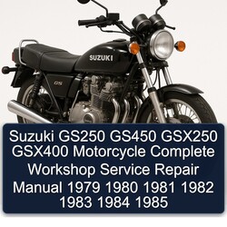 1979-1985 Suzuki GSX Series GS250 GS450 GSX250 GSX400 Motorcycle Service Repair Workshop Manual PDF