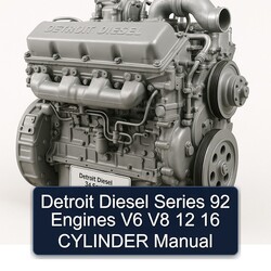 Detroit Diesel 92 Series Engines V6 V8 12 16 Cylinder Service Repair Workshop Manual PDF