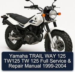 1999-2004 Derbi Trail Yamaha WAY 125 TW125 TW Service Repair Workshop Manual PDF