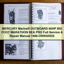 1996 Mercury Mariner Outboard 60HP BIG Foot Marathon SEA PRO -onwards Service Repair Workshop Manual PDF