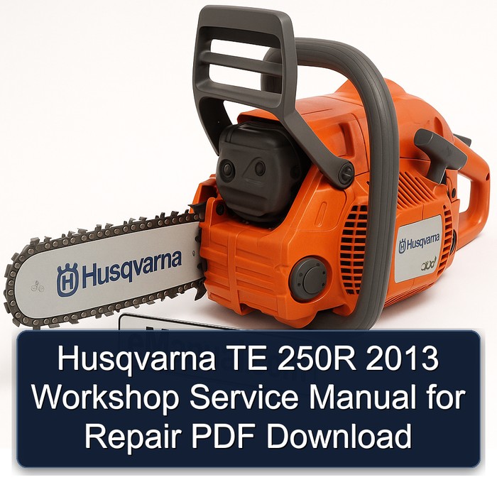 2013 Husqvarna TE Models 250R Service Repair Workshop Manual PDF