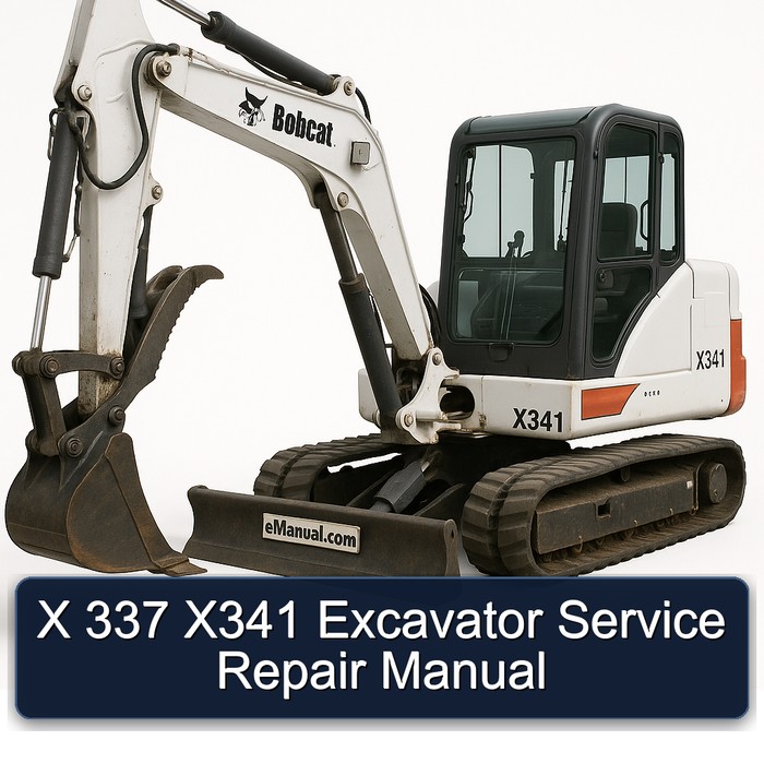 X 337 X341 Excavator Service Repair Workshop Manual PDF