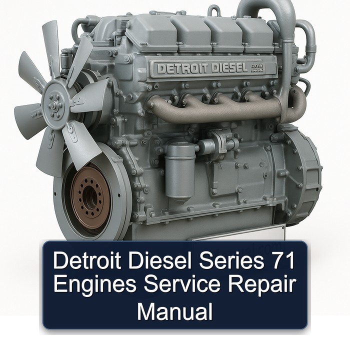 Detroit Diesel 2000 Series 71 Engines Service Repair Workshop Manual PDF