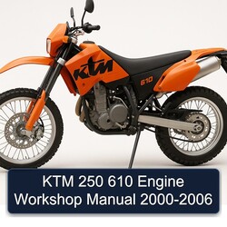 2000-2006 KTM 250 610 Engine Service Repair Workshop Manual PDF