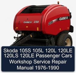 1976-1990 Skoda 105S 105L 120L 120LE 120LS Passenger Cars Service Repair Workshop Manual PDF