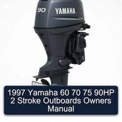 1997 Yamaha 60 70 75 90HP 2 Stroke Outboards Owners Owner's Manual PDF