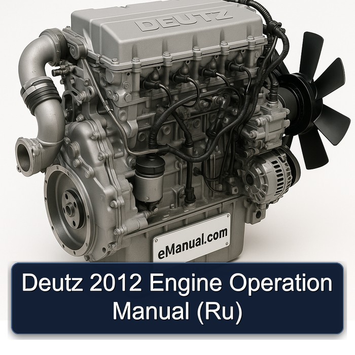 2012 Deutz Engine Operation (RU) Service Repair Workshop Manual PDF