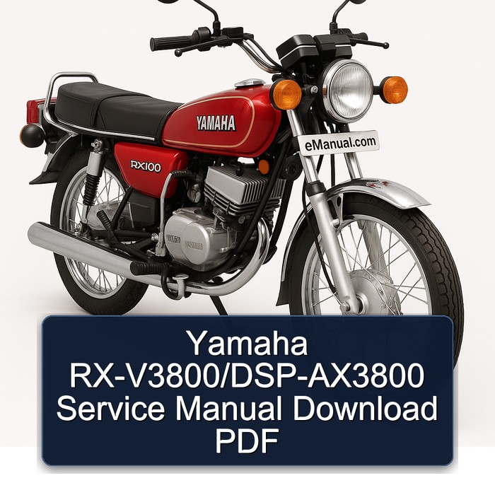 Yamaha RX Models Rx-v3800/dsp-ax3800 Service Repair Workshop Manual PDF