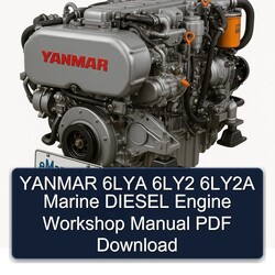 Yanmar 6LYA 6ly2 6ly2a Marine Diesel Engine Service Repair Workshop Manual PDF